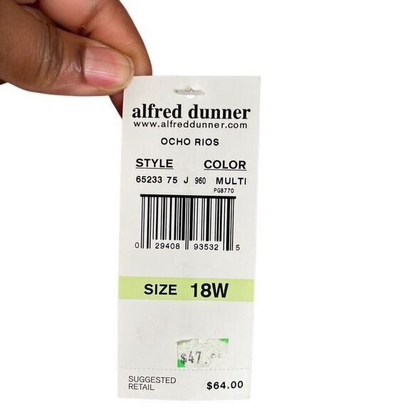 Alfred Dunner Woman Textured Jacket Topper 18W Mature Butterfly Easter Vacation - Picture 5 of 9